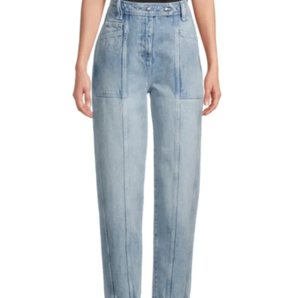 IRO Jeans Womens 34 US‎ 2 Blue Orionis Tapered Leg Front Seam Denim Pants